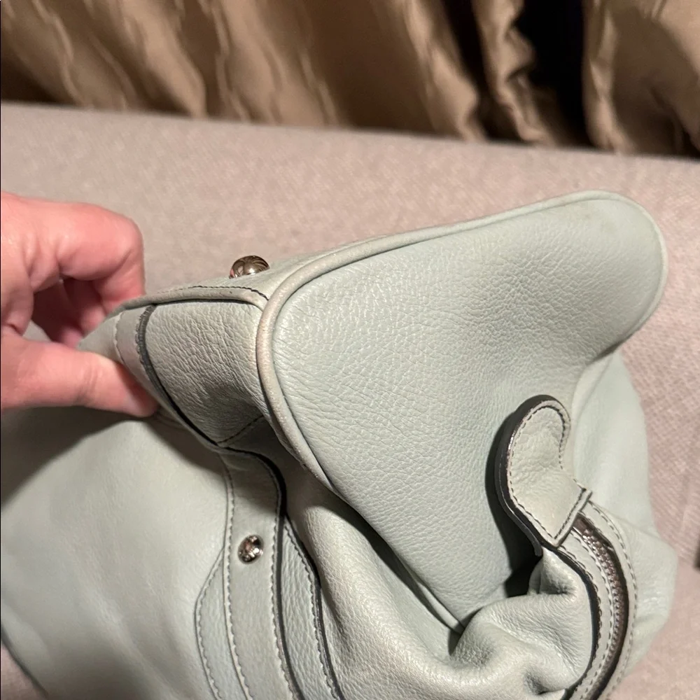 MCM Mint Green Satchel Bag